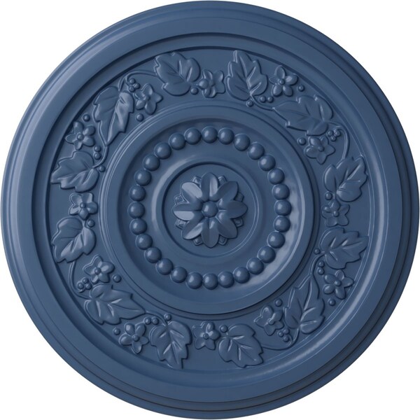 Ekena Millwork Marseille Ceiling Medallion (Fits Canopies up to 4 1/4"), Hand-Painted Americana, 16 1/8"OD x 5/8"P CM16MAAMF - main